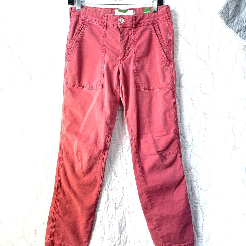 Anthropologie Wanderer Red Pants